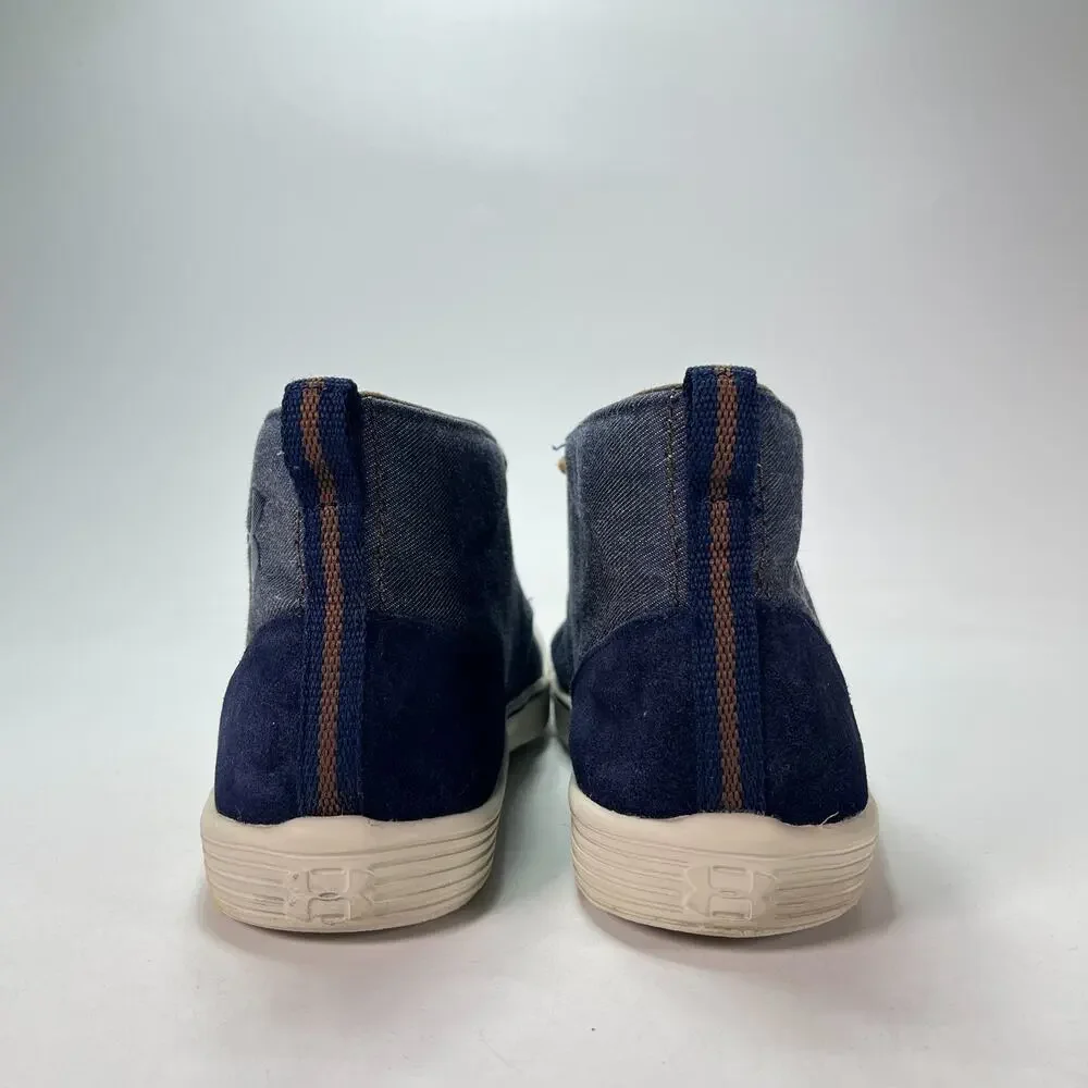 Under Armour Street Encounter Mid Denim Chukka Sneakers 1287194-410 Men's Sz 10